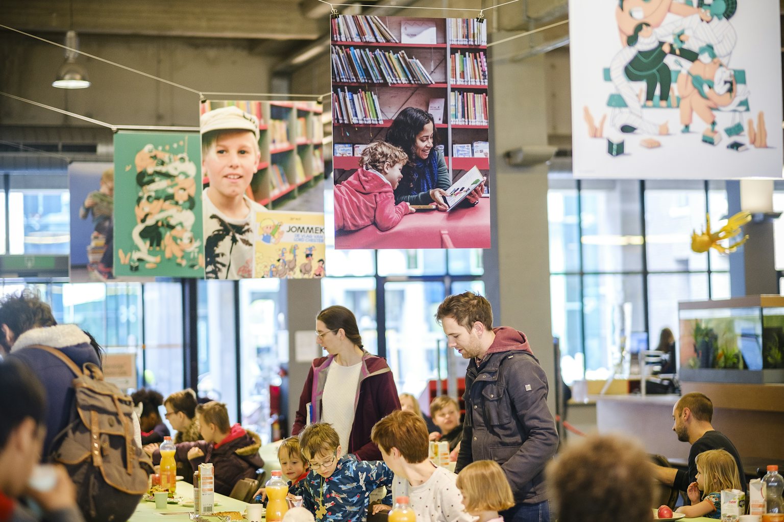 Slotfeest Jeugdboekenmaand bibliotheek Permeke