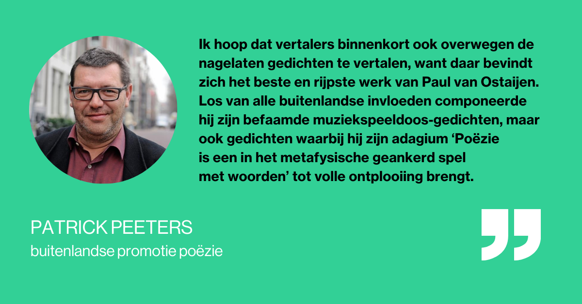 Quote Patrick Peeters Paul Van Ostaijen