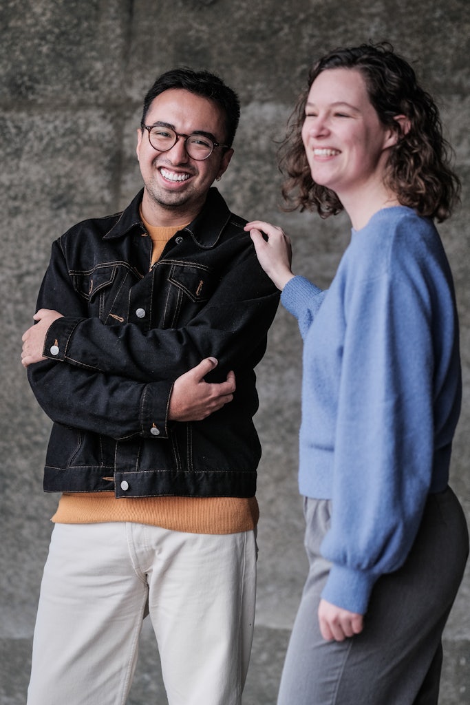 Collega's Diego Rodriguez en Esther de Gries