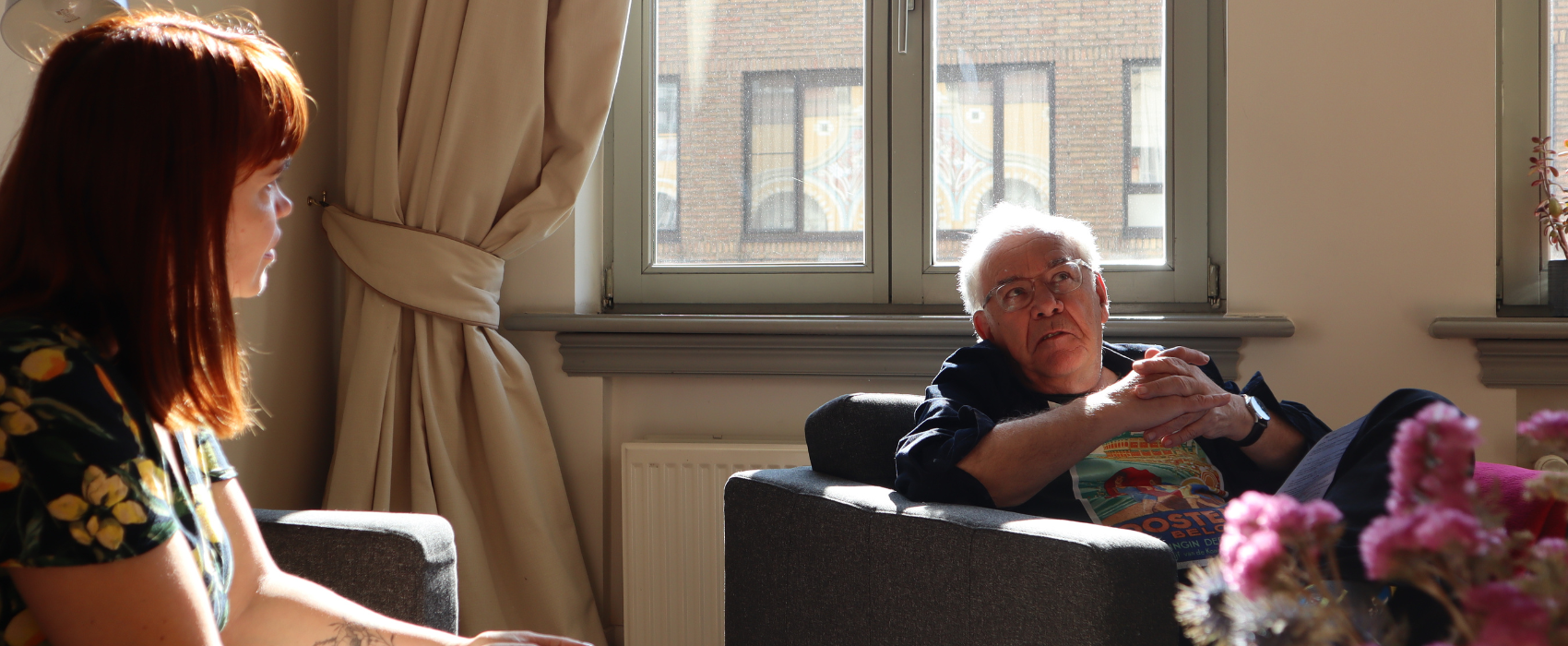 Vertaler Per Holmer in het Vertalershuis